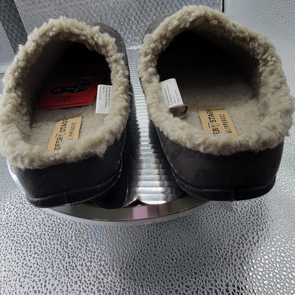 DEER STAGS men's slippers NIB grey, Sz 10 - Picture 4 of 7